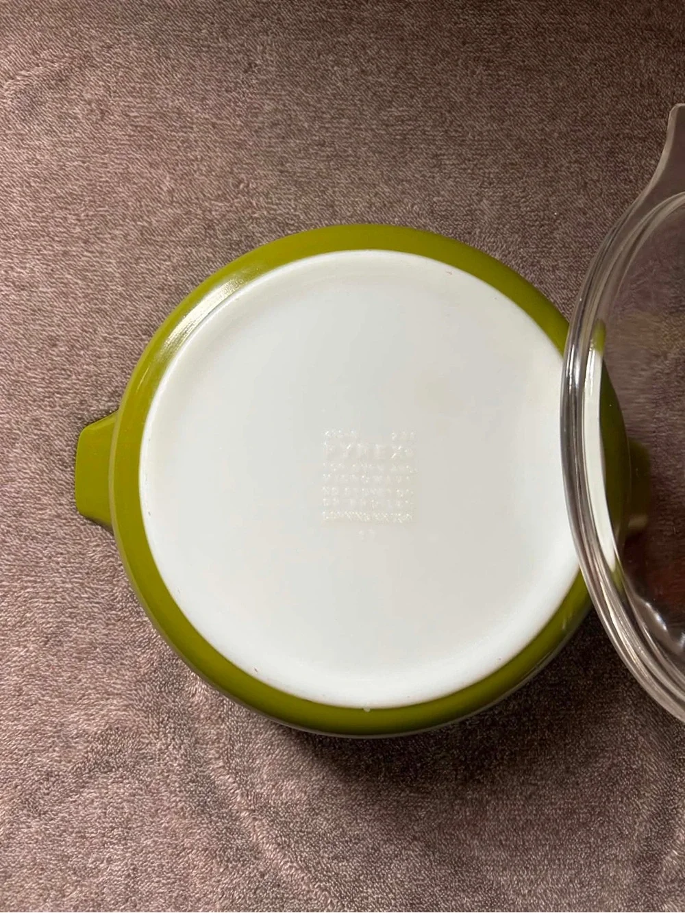 Pyrex 2.5 Quart Casserole Dish Spring Blossom Green Floral Glass Lid Crazy Daisy